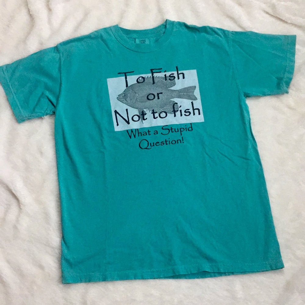 To Fish....Graphic Tee Shirt NEW Without Tags